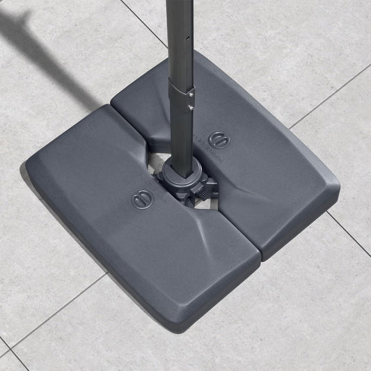 PURPLE LEAF Grey Patio Cantilever Umbrella Base ZY05ALFGYBS-120