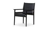 Remy Arm Chair Black Leather