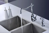 Locke Single-Handle Standard Kitchen Faucet with Side Sprayer in Polished Chrome