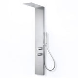 Collines Series 55 in. 2-Jetted Shower Tower with Heavy Rain Shower and Jets and Spray Wand