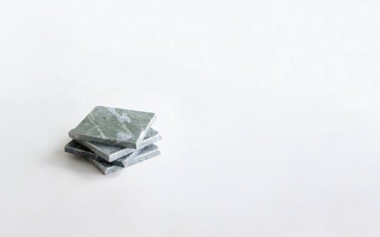 Forest Green Marble Coaster Set