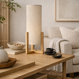 Rayna Table Lamp Oak and Natural