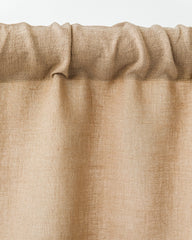 Rod pocket linen curtain panel (1 pcs) in Latte