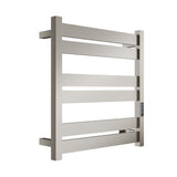 ANZZI Starling Series 6-Bar Wall Mounted Towel Warmer (20.87" L x 20.47" W), Dual Installation, Digital Control Panel, Rhino Alloy Certified Stainless Steel