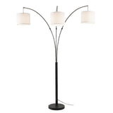 Royal 3-Arm Metal Arc Floor Lamp