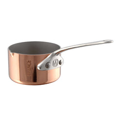 Mauviel M'MINIS Copper Sauce Pan With Pouring Spout, Stainless Steel Handles, 2-In