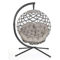 Hanging Ball Chair w/ Stand - Crossweave