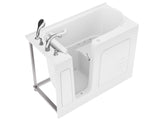 ANZZI Value Series 26 in. x 53 in. Quick Fill Walk-In Air Tub in White