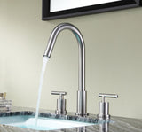 Spartan 8 in. Widespread 2-Handle Bathroom Faucet in Brushed Nickel