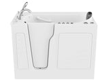 ANZZI Coupe Series 29 in. x 52 in. Quick Fill Walk-In Whirlpool and Air Tub with Powered Fast Drain in White