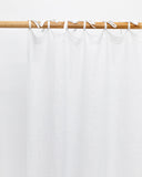 Sheer tie top linen curtain panel (1 pcs)