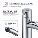ANZZI Quartet Series Single Handle High Arc Vessel Sink Faucet, 1.2 GPM, Various Finishes
