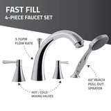 ANZZI Coupe Series 29 in. x 52 in. Quick Fill Walk-In Whirlpool Tub with Powered Fast Drain in White