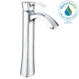 ANZZI Harmony Elegant Vessel Sink Faucet (8.77" H), Single Hole, WaterSense Certified, Rhino Alloy Solid Brass, Various Finishes