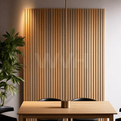 Slatpanel® Luxe American Oak Acoustic Wide Slat Wood Wall Panels