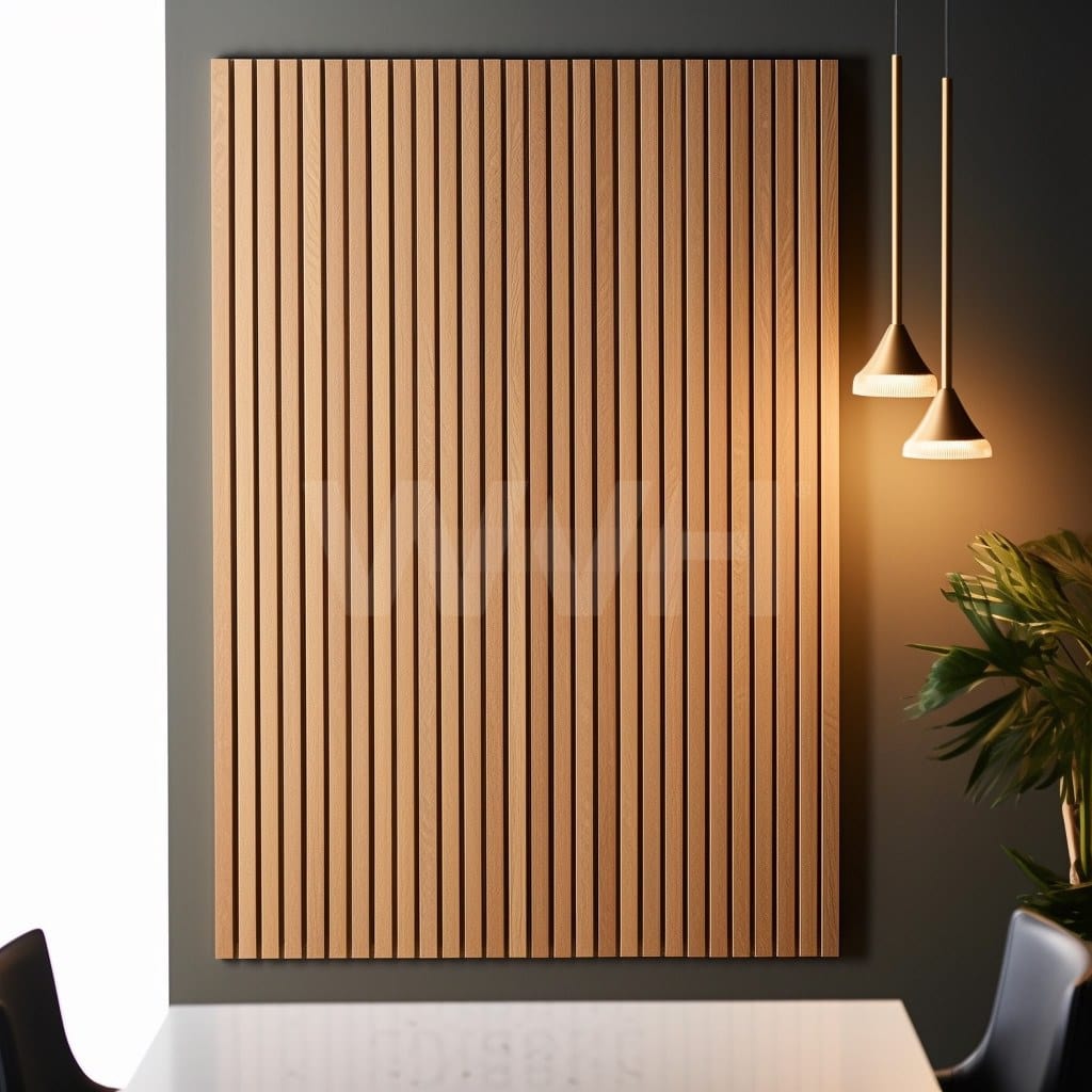 Slatpanel® Luxe American Oak Acoustic Wide Slat Wood Wall Panels