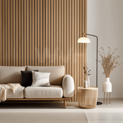 Slatpanel® Luxe American Oak Acoustic Wide Slat Wood Wall Panels