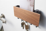 Magnetic Key Rack - Steel + Wood