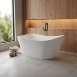 Kahl Series 5.58 ft. Freestanding Bathtub in White