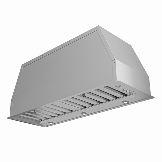 ANZZI 30-Inch 600 CFM 3-Speed Stainless Steel Convertible Residential Insert Range Hood with LED Lamp