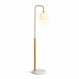 Solaris White Lampshade Floor Lamp