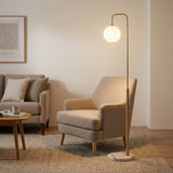 Solaris White Lampshade Floor Lamp