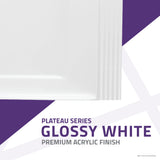 Plateau Series 60 in. L x 36 in. W Barrier Free Shower Base in White