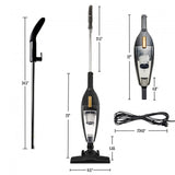Ovente Electric Bagless 3-in-1 Stick and Handheld Vacuum 600W Lightweight Multi-Surface Cleaner with Floor Brush & Crevice Nozzle Tool for Cleaning Hardwood, Carpet, Pet Hair, Kitchen, Car ST101 Series