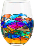 Artisanal Hand Painted Glassware Gift