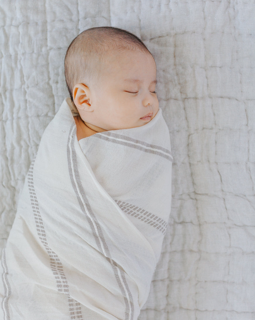 Handwoven Cotton Baby Swaddle