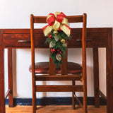 20 Inch Madison Pre-lit Chairback Swag with warm white LED Lights
