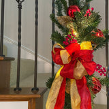 26 Inch Madison Pre-lit Christmas Staircase Swag