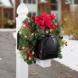 30 Inch Pre-lit Christmas Mailbox Swag