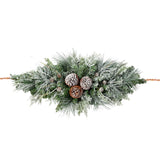 36 Inch Snowfall Creek Mailbox Swag - Pre-lit with LED Lights