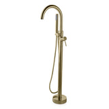 Coral Series 2-Handle Freestanding Tub Faucet with 60 in. Euro-Grip Hand Sprayer