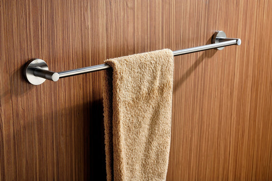 Caster Series 21.69 in. Towel Bar in Brushed Nickel
