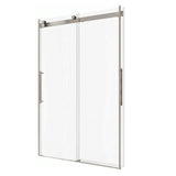Stellar Series 51 to 54 in. x 76 in. Sliding Frameless Shower Door with Tsunami Guard Tempered Clear Glass