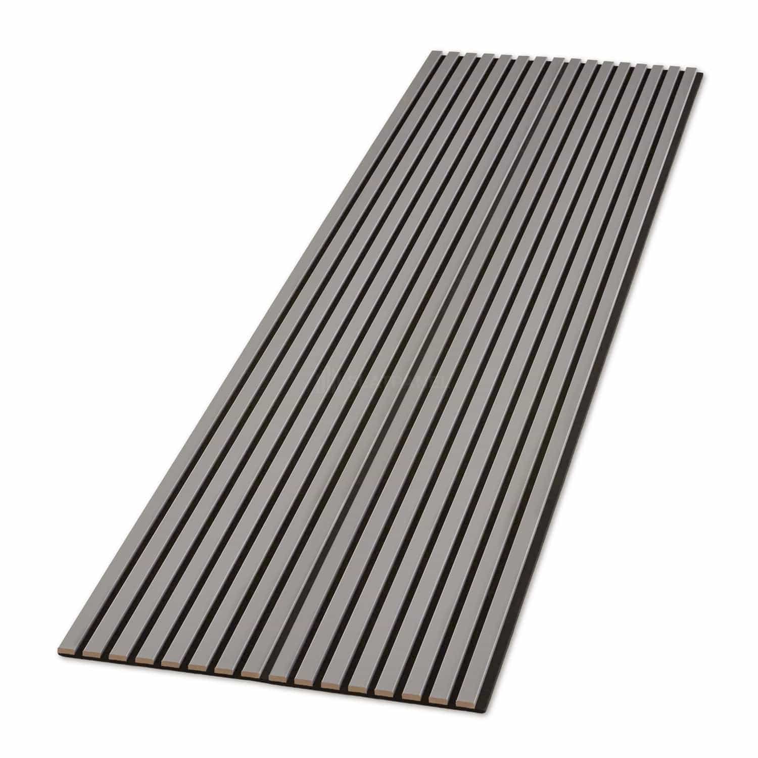 Dusty Gray Color Matte Acoustic Slat Wall Panels | Original Slatpanel®