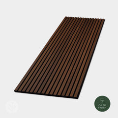 Luxury Smoked Oak Acoustic Slat Wood Wall Panels | Original Slatpanel®