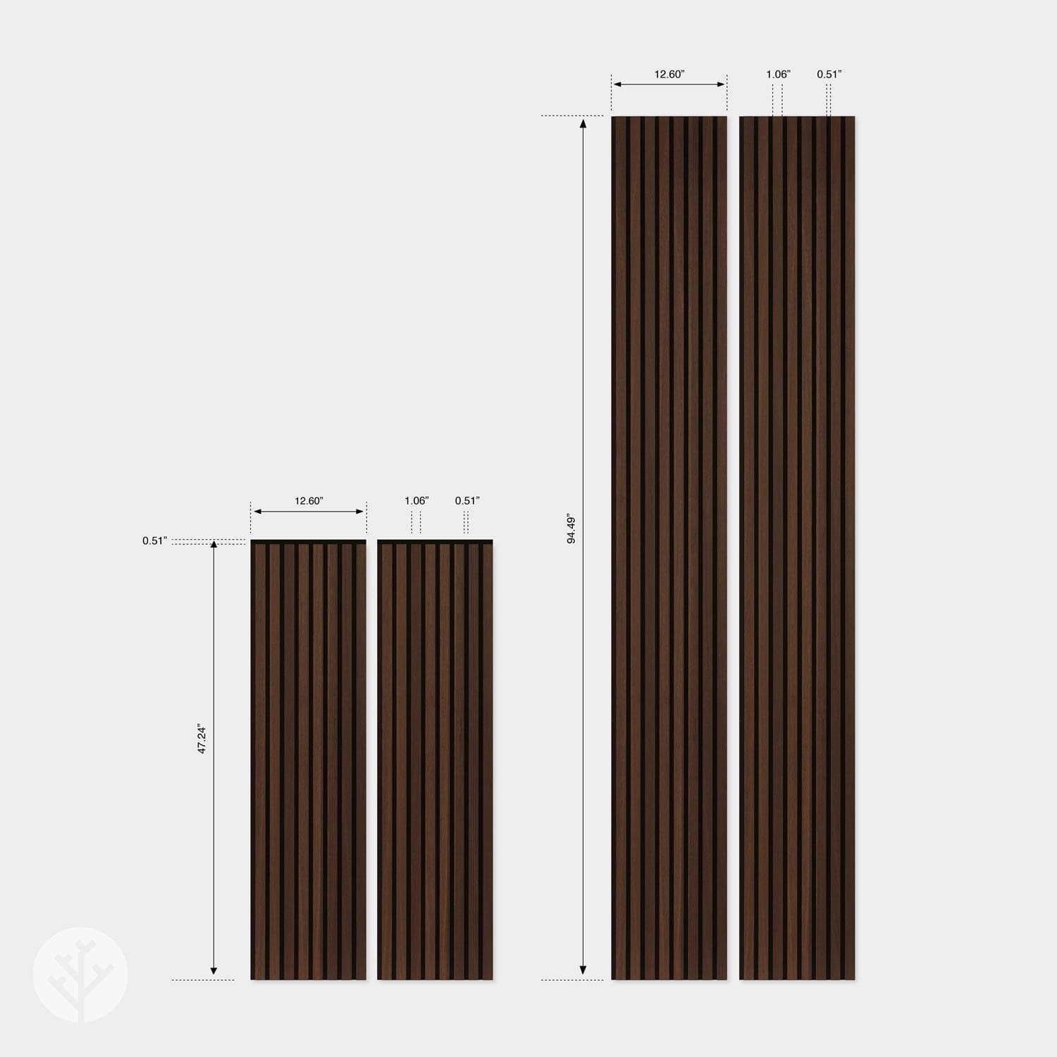 Luxury Smoked Oak Acoustic Slat Wood Wall Panels | Original Slatpanel®