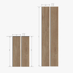 Oak Acoustic Slat Wood Wall Panels | Natural Core | Original Slatpanel®