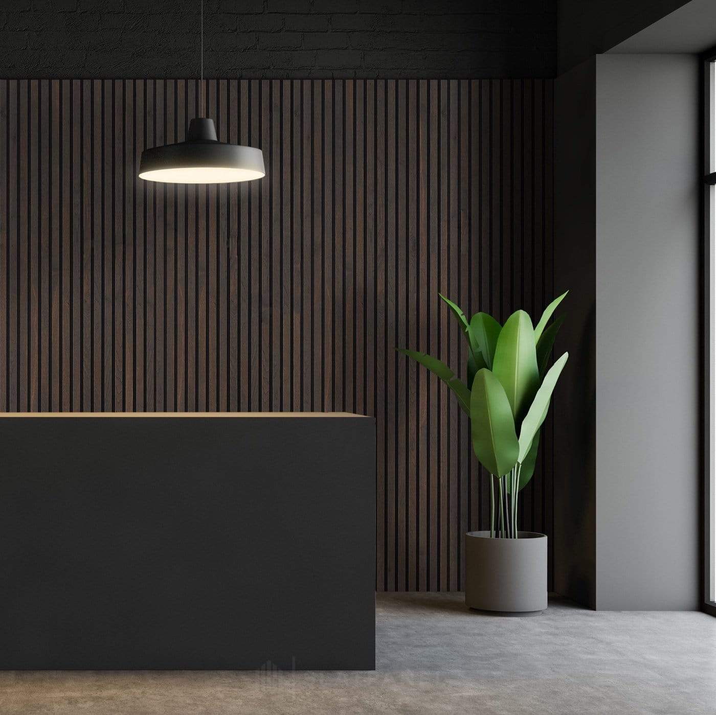 Luxury Smoked Oak Acoustic Slat Wood Wall Panels | Original Slatpanel®