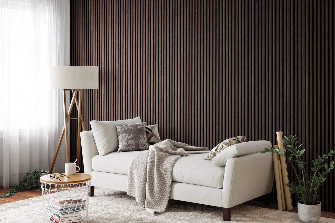 Luxury Smoked Oak Acoustic Slat Wood Wall Panels | Original Slatpanel®