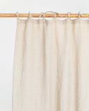 Tie top linen curtain panel (1 pcs) in Natural linen