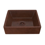 Tidal 19 in. Handmade Vessel Sink in Hammered Antique Copper