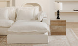 Olivia Ottoman White
