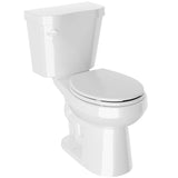 12 inch 2-pieces 1.28 GPF Siphon Ceramic Toilet in White Soft Close Seat with ADA height Included