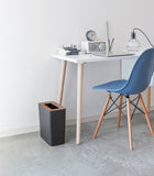 Trash Can - Rectangle - Steel + Wood