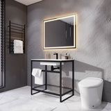 32-in. x 40-in. LED Front Lighting Bathroom Mirror with Defogger