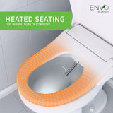 ANZZI Smart Bidet Seat for Elongated Toilets, Auto Open/Close Lid, Self-Cleaning Nozzle, Integrated Deodorizer, Warm Air Dryer, and Wireless Remote, White